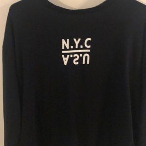 Black crewneck